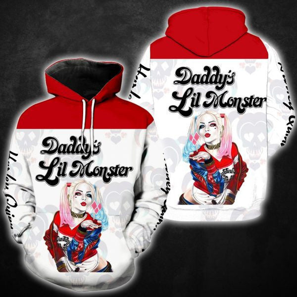 Harley Quinn Daddys Lil Monster Movies 2k546 Lover Gift ,harley Quinn All Over Print 3d Hoodie 421