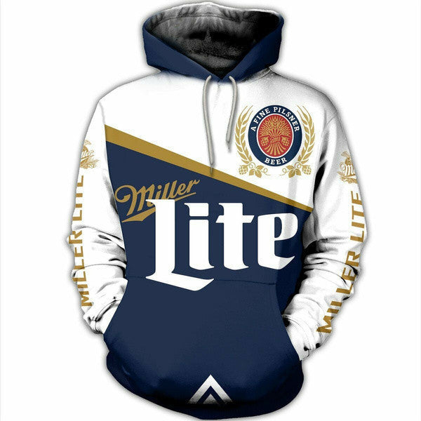 Miller Lite Pilsner Beer 3d All Over Print Hoodie 373 2249