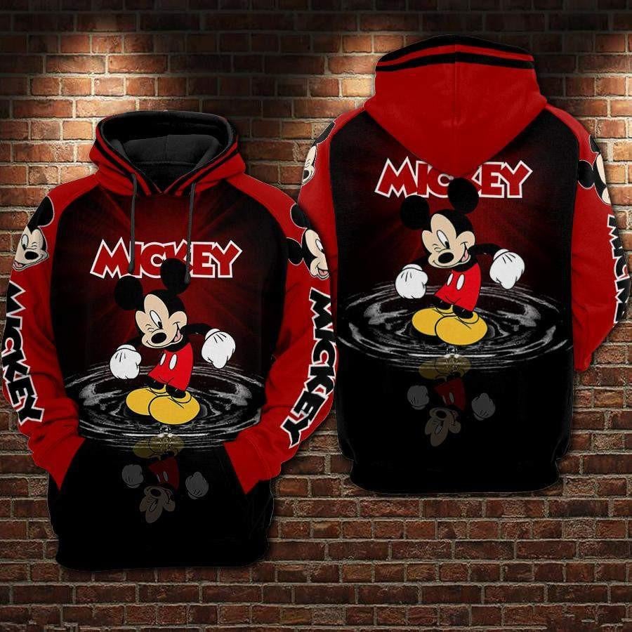 Disney Mickey Mouse, Funny Mickey Ver26 Aop Hoodie, Zip Hoodie