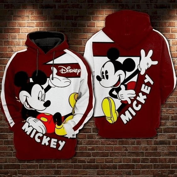 Funny Mickey Mouse Comics Disney 111 Fan Gift Stylist Unisex Cartoon Graphic Outfits Aop Hoodie