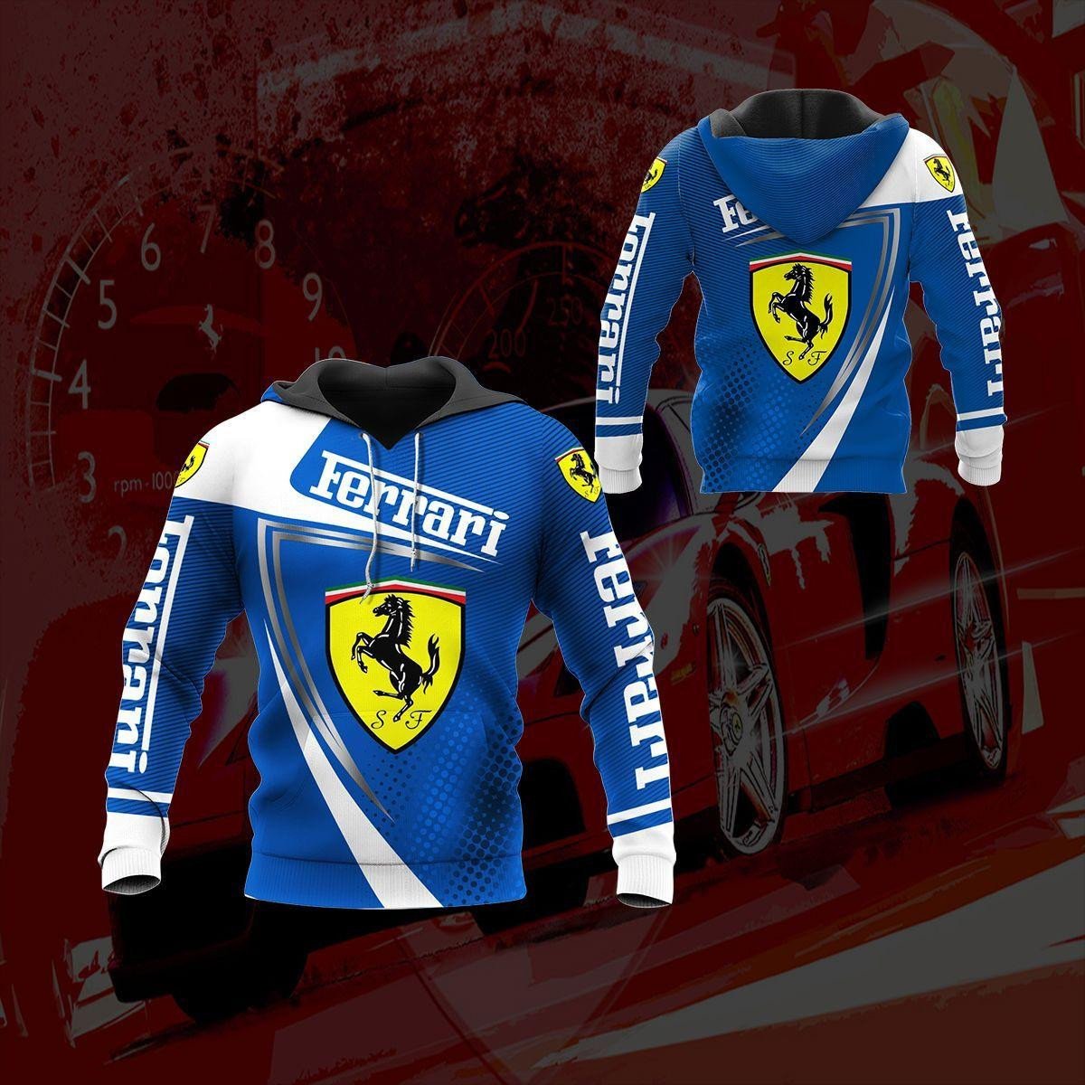 Scuderia Ferrari Luxyry Car 7k943 Fan Gift 3d Zip Hoodie Hoodie Ii0