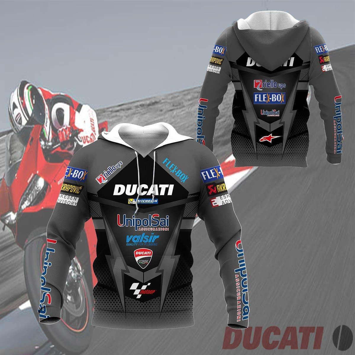 Ducati Shirt Fan Gift 226, Stylist Unisex 3d Hoodie Zip Hoodie