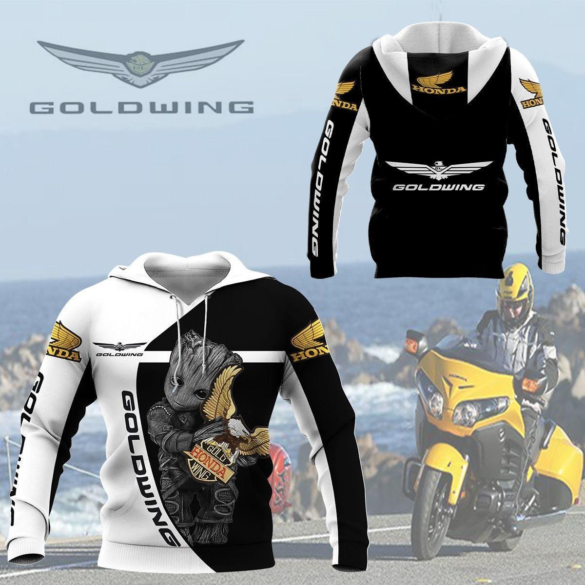 Honda Gold Wing Shirt Fan Gift 192, Stylist Unisex 3d Hoodie Zip Hoodie