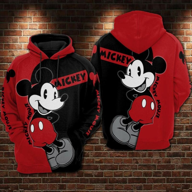 Mickey Mouse 11 Over Print 3d Hoodie Zip Hoodie