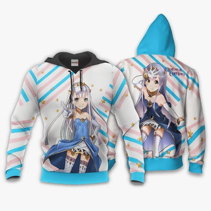 Outbreak Company Petralka Anne Eldant Iii Anime Manga For Men And Women 3d Hoodie Zip Hoodie
