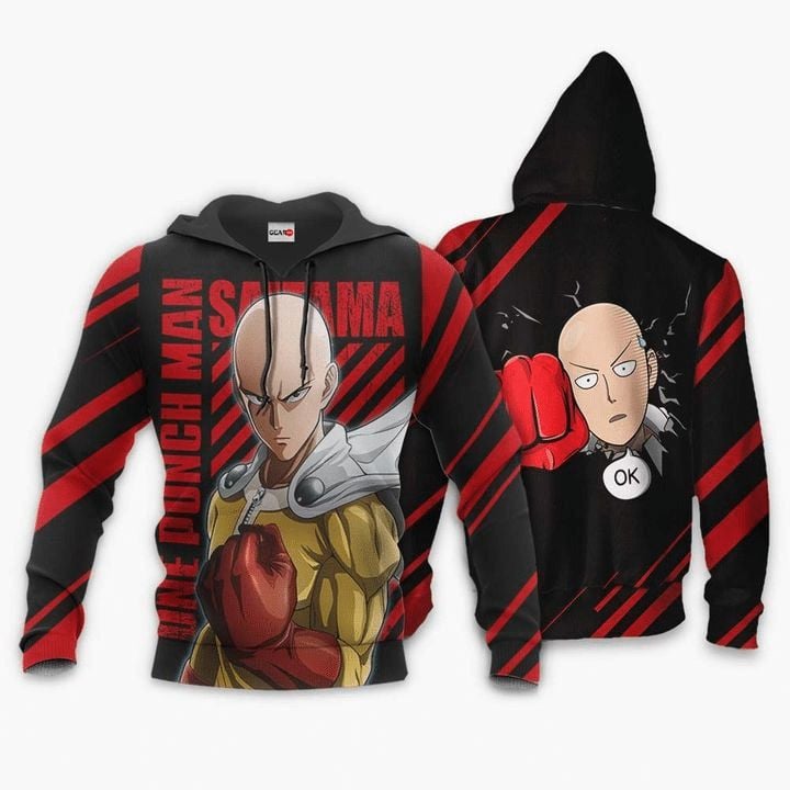 Saitama Anime Manga One Punch Man For Men And Women 3d T Shirt Sweatshirt Zip Hoodie Bomber