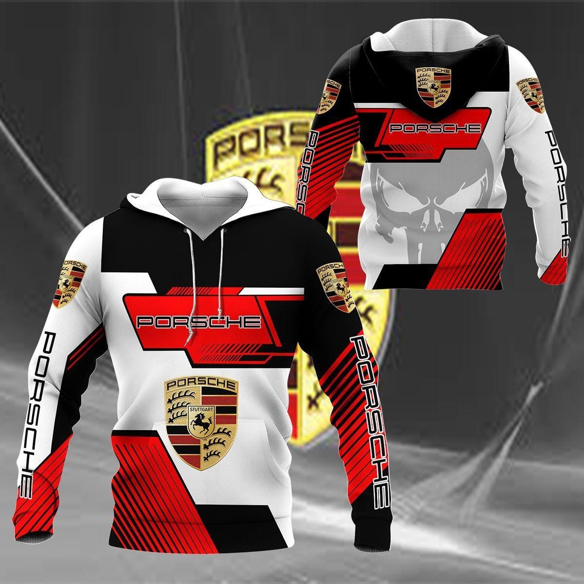 Porsche Shirt Fan Gift 434, Stylist Unisex 3d Hoodie Zip Hoodie