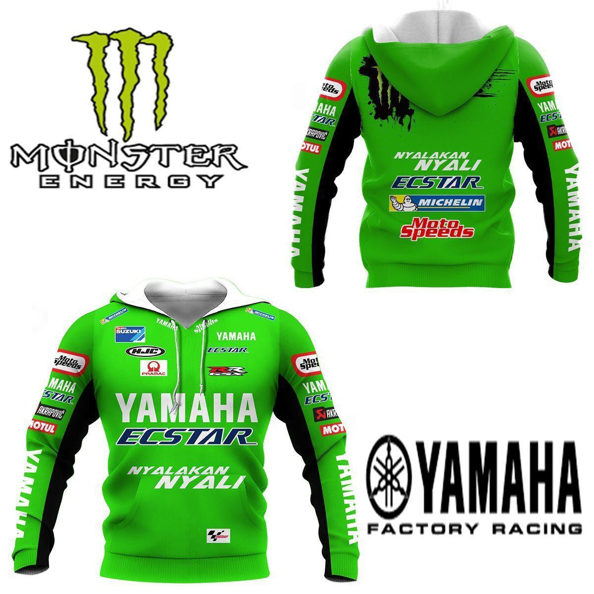 Yamaha Monster Shirt Fan Gift 255, Stylist Unisex 3d Hoodie Zip Hoodie