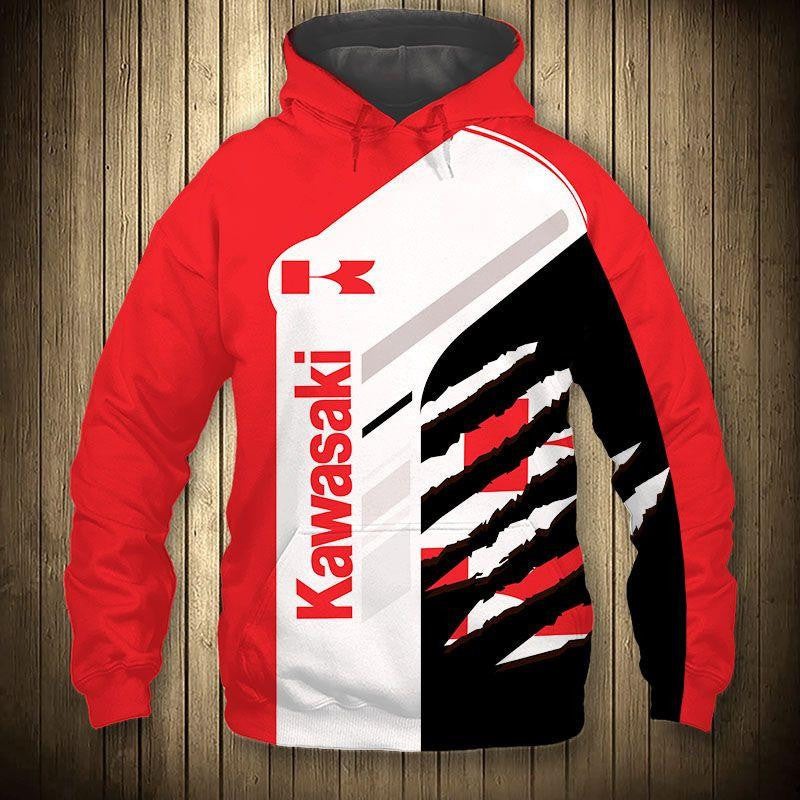 Kawasaki Motorrock 5k489 Fan Gift Stylist Unisex Cartoon 3d Hoodie Zip Hoodie