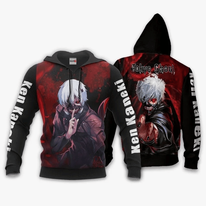 Tokyo Ghoul Ken Kaneki Anime Manga For Men And Women 3d Hoodie Zip Hoodie