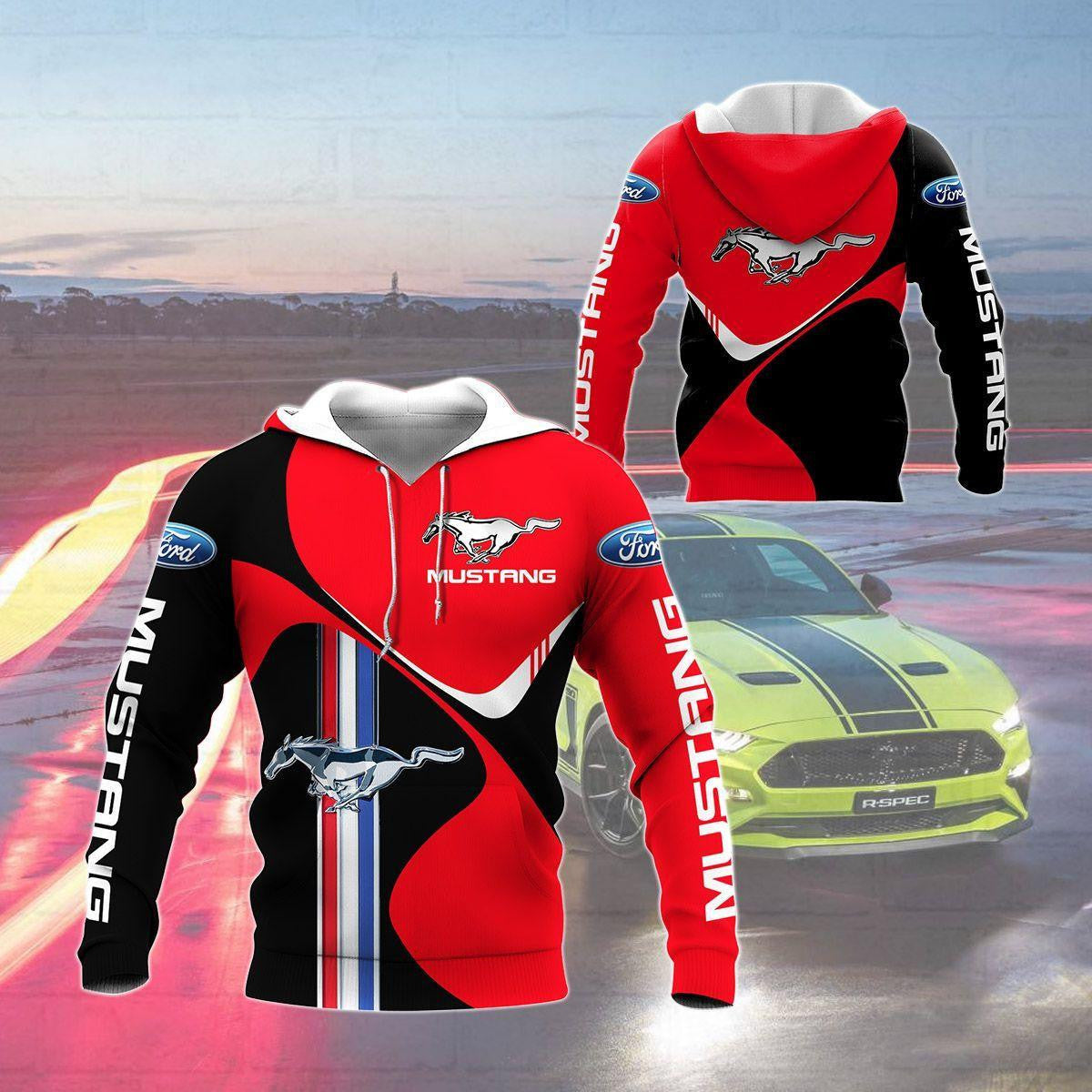 Ford Mustang Shelby Luxury Car 8k219 Fan Gift 3d Zip Hoodie Hoodie Ii0