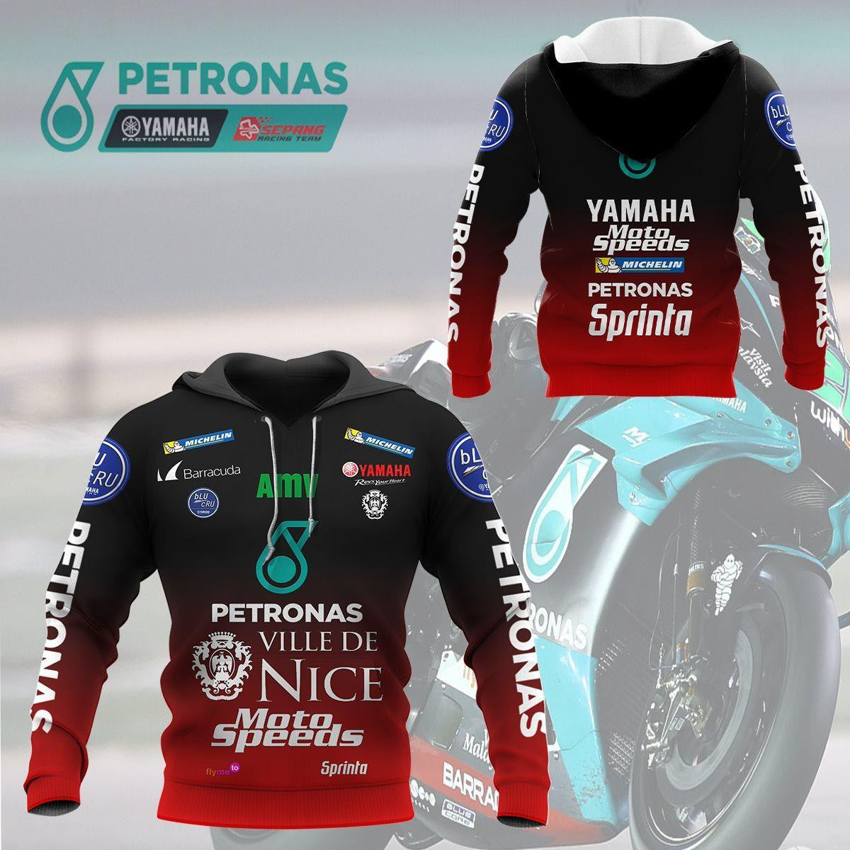 Petronas Yamaha Shirt Fan Gift 207, Stylist Unisex 3d Hoodie Zip Hoodie