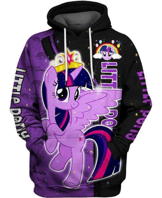 Adorable My Little Pony 96 Fan Gift Stylist Unisex Cartoon Graphic Outfits Aop Hoodie
