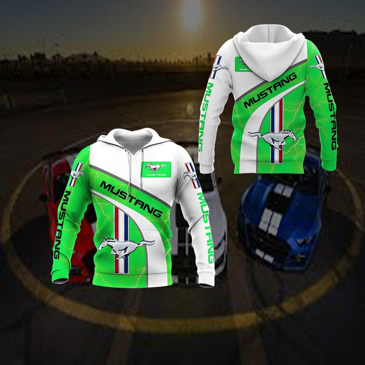 Ford Mustang Luxury Car 8k198 Fan Gift 3d Zip Hoodie Hoodie Ii0