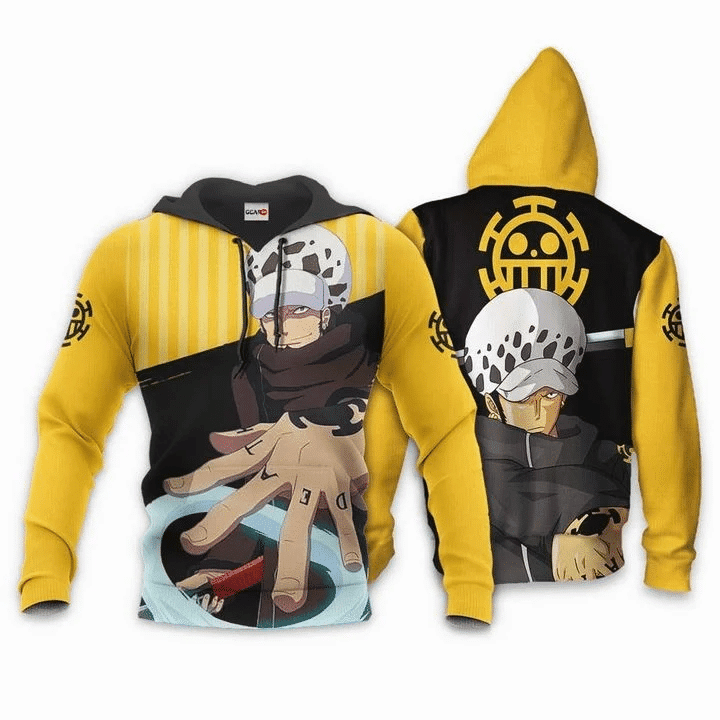 Trafalgar D Water Law One Piece Anime Manga For Men And Women 3d Hoodie Zip Hoodie