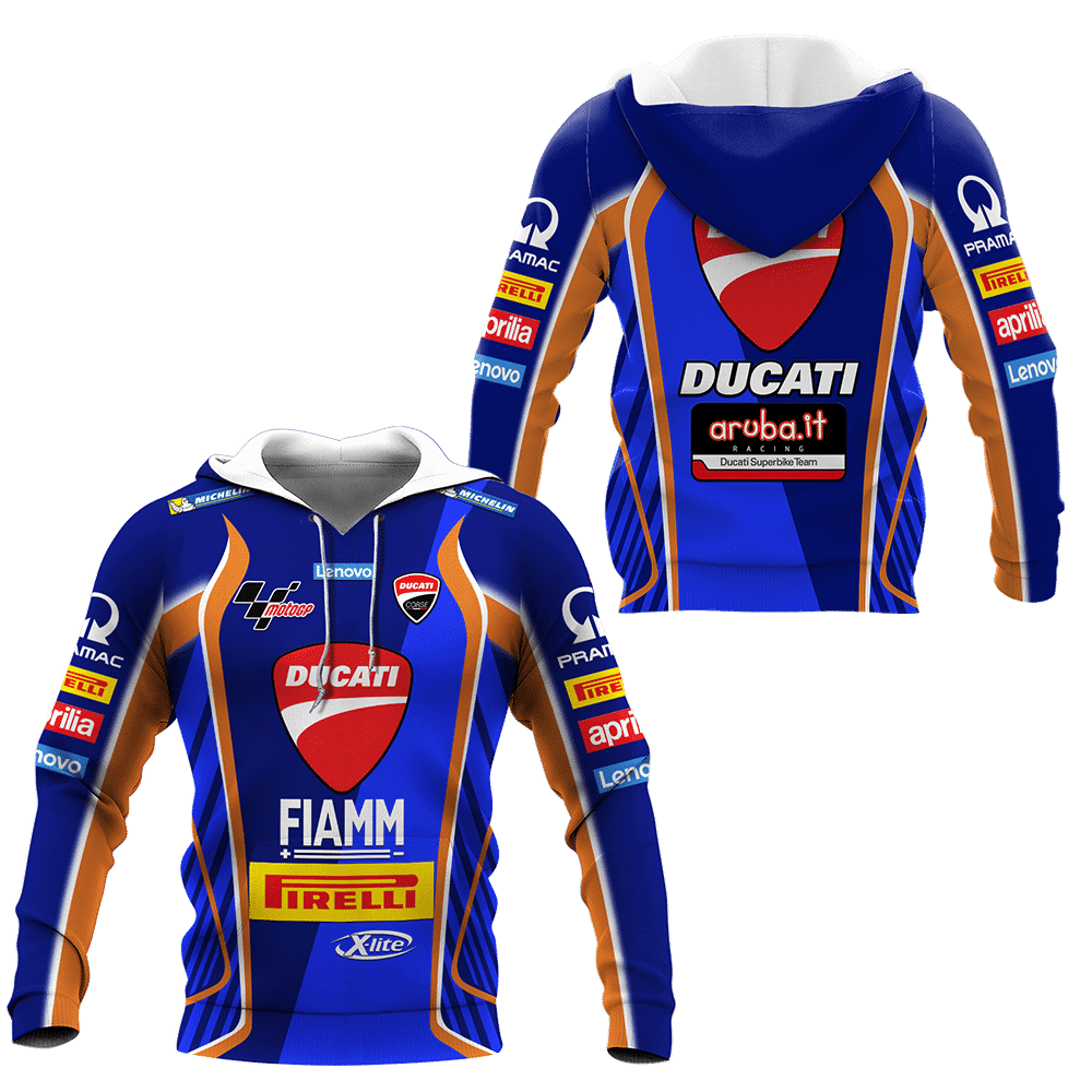 Ducati Superbike Team All Over Print Hoodie, Zip Hoodie 463