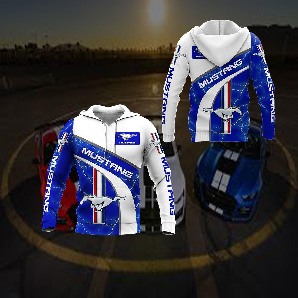 Ford Mustang Luxury Car 8k196 Fan Gift 3d Zip Hoodie Hoodie Ii0