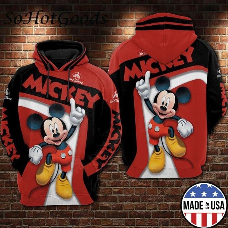 Mickey Disney Full Over Printing 3d Hoodie 271