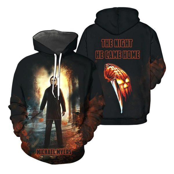 Michael Myers The Night He Came Home Horror Movies 2k514 Lover Gift,michael Myers All Over Print 3d Hoodie