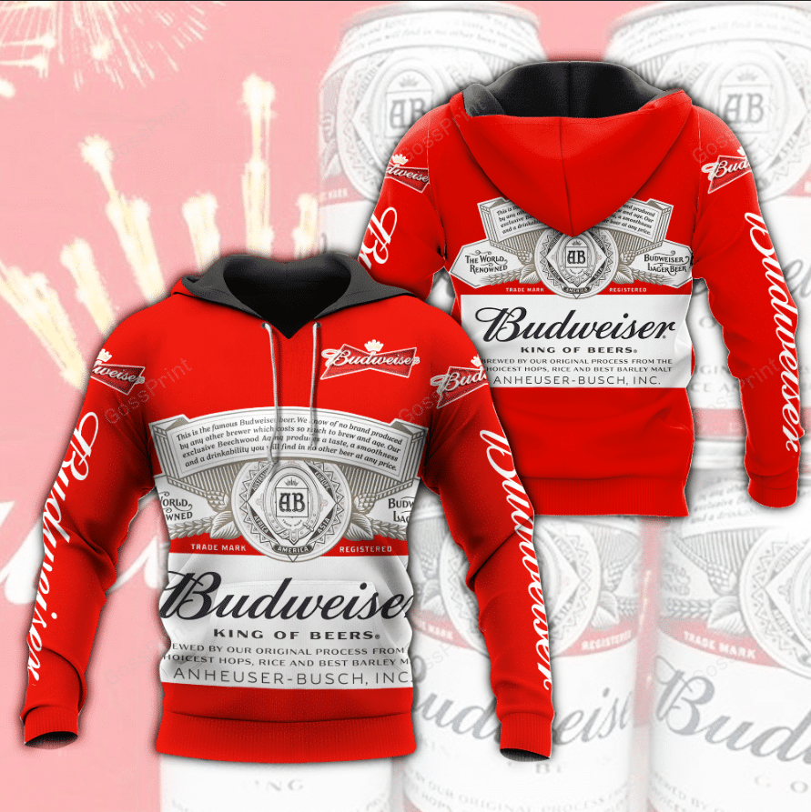 Budweiser King Of Beers Aop Hoodie