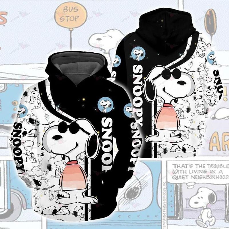 Disney Snoopy Cute Lover Iii 3d Hoodie Zip Hoodie