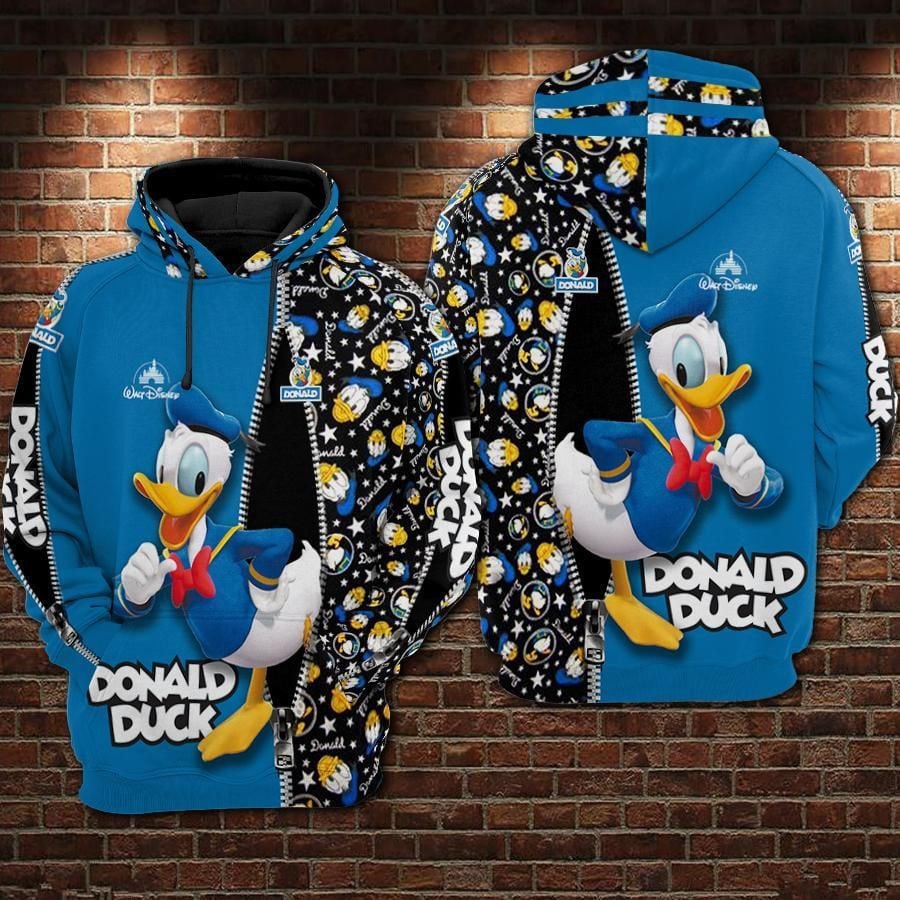 Donald Duck Movies The Disney Over Print 3d Hoodie Zip Hoodie 34