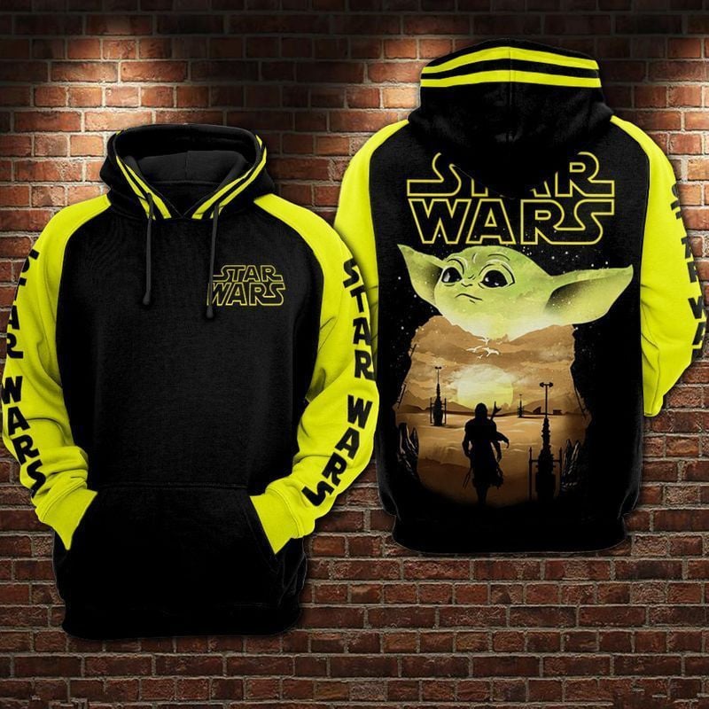 I Love Baby Yoda 3d Hoodie