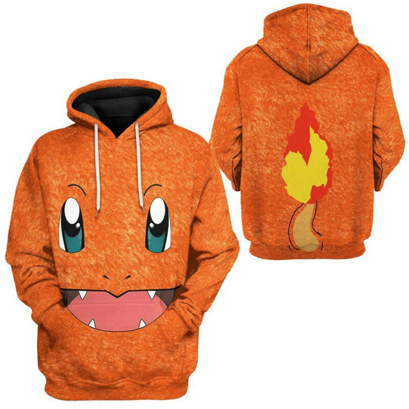 Pokemon Charmander 3d Hoodie