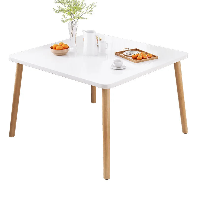 Dining table household small apartment restaurant modern simple square dining table commercial hotel