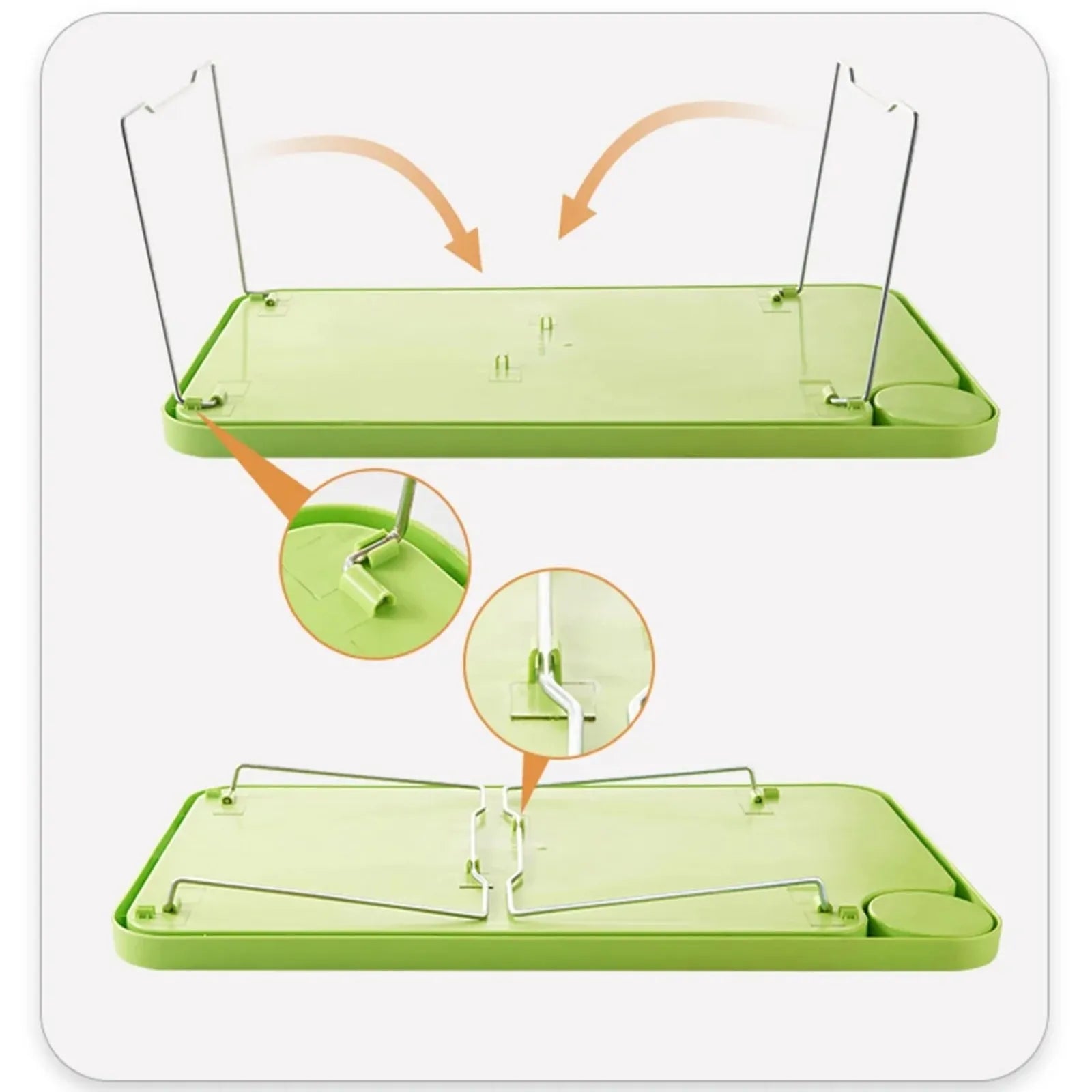 Practical Foldable Laptop Bed Table Lap Dining-table With Foldable Legs And Cup Slots Supplies for Student Dormitory and Bed