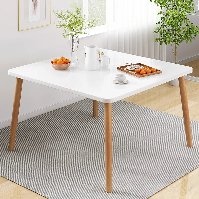 Dining table household small apartment restaurant modern simple square dining table commercial hotel