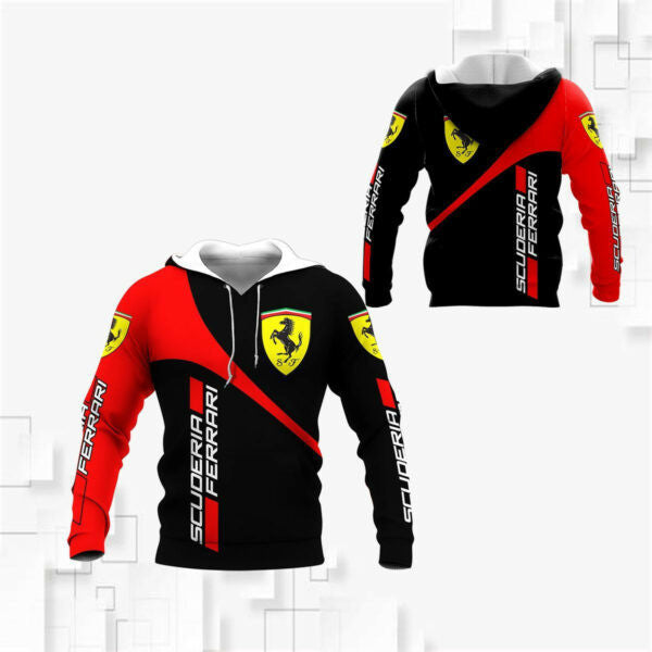Scuderia Ferrari Luxyry Racing Car F1 8k149 Fan Gift 3d Zip Hoodie Hoodie Ii0 2652