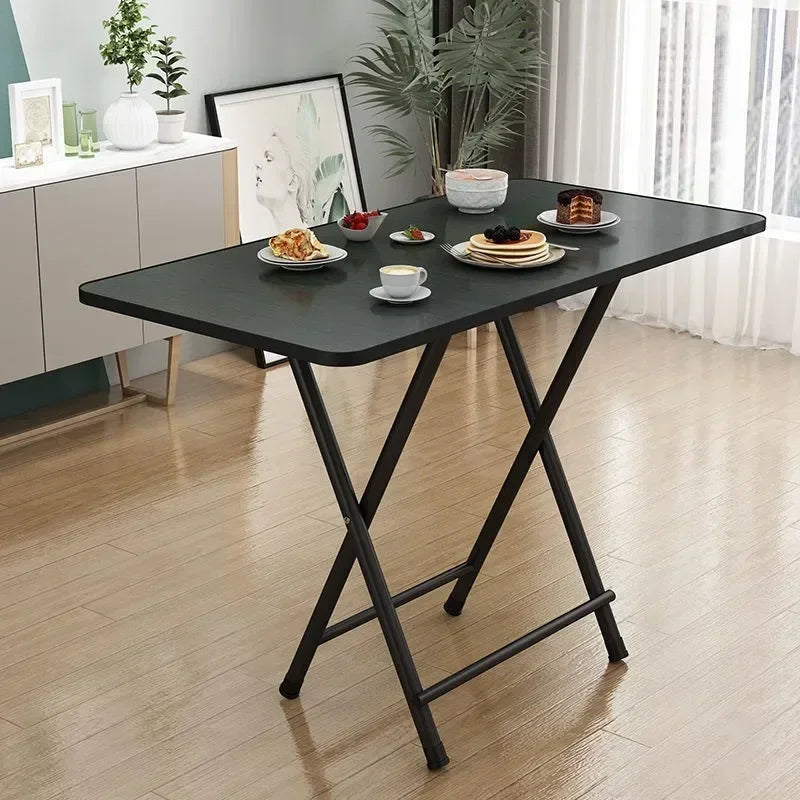 Furniture Simple Household Small Apartment Folding Table Eating Table Student Study Dormitory Portable Parallel Bars Ground Mark