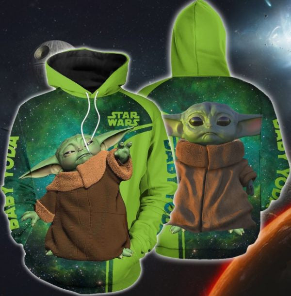 Star Wars Baby Yoda Disney Cartoon 2k580 Lover Gift ,star Wars Baby Yoda Disney All Over Print 3d Hoodie 2755