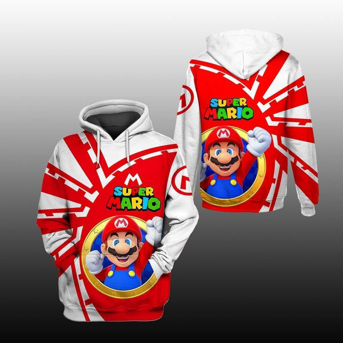 Super Mario Shirt Fan Gift 81, Stylist Unisex 3d Hoodie Zip Hoodie