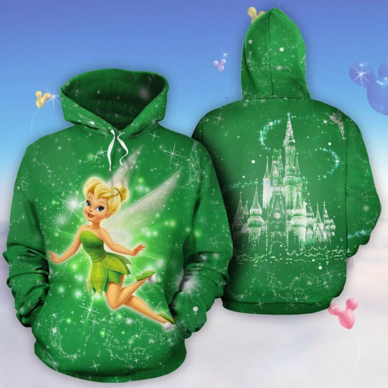 Tinkerbell Green Dress Unisex 3d Hoodie Zip Hoodie