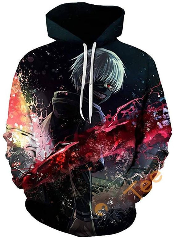 Tokyo Ghoul Print Pullover With Front Pocket Sku97 Hoodie 3d