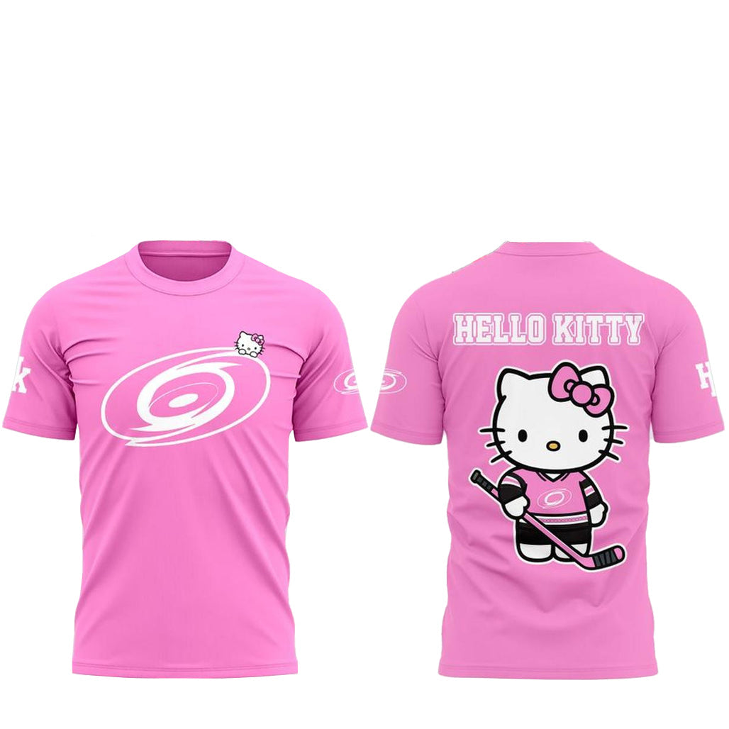 Carolina Hurricanes x Hello Kitty Night 2026 Pink Shirt