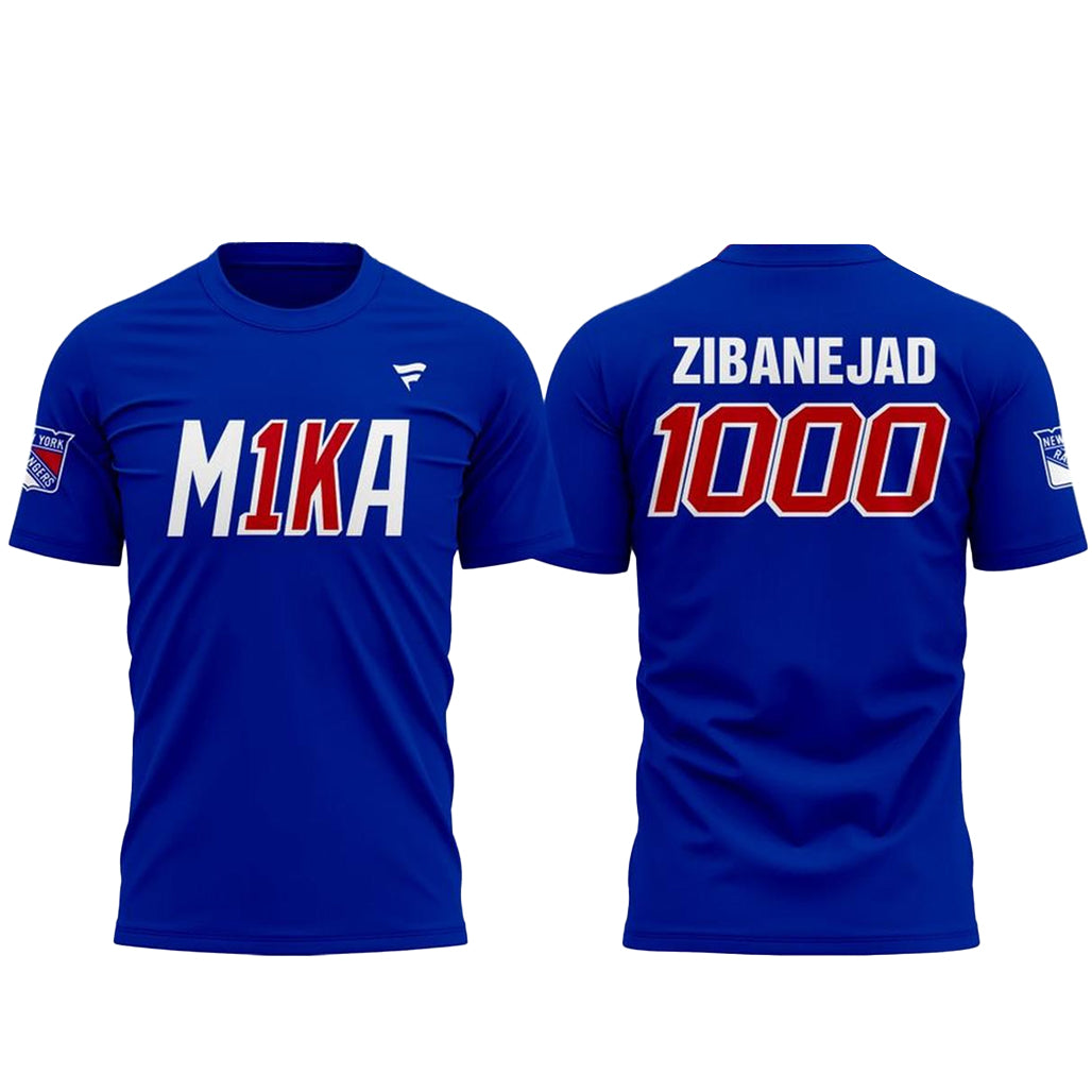 New York Rangers Mika Zibanejad 1000th Game 2026 Shirt