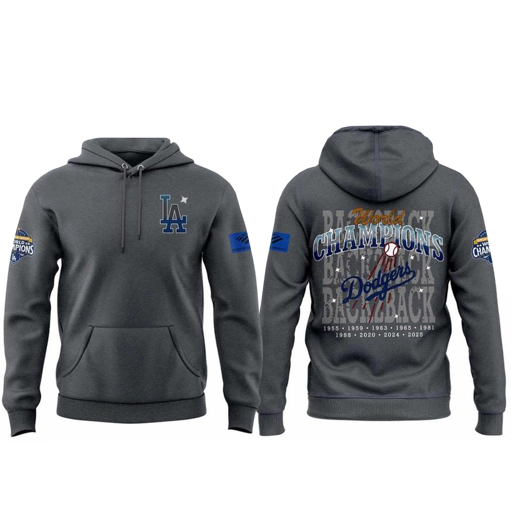 Los Angeles Dodgers Back-to-Back World Champions 2026 For Fan Hoodie
