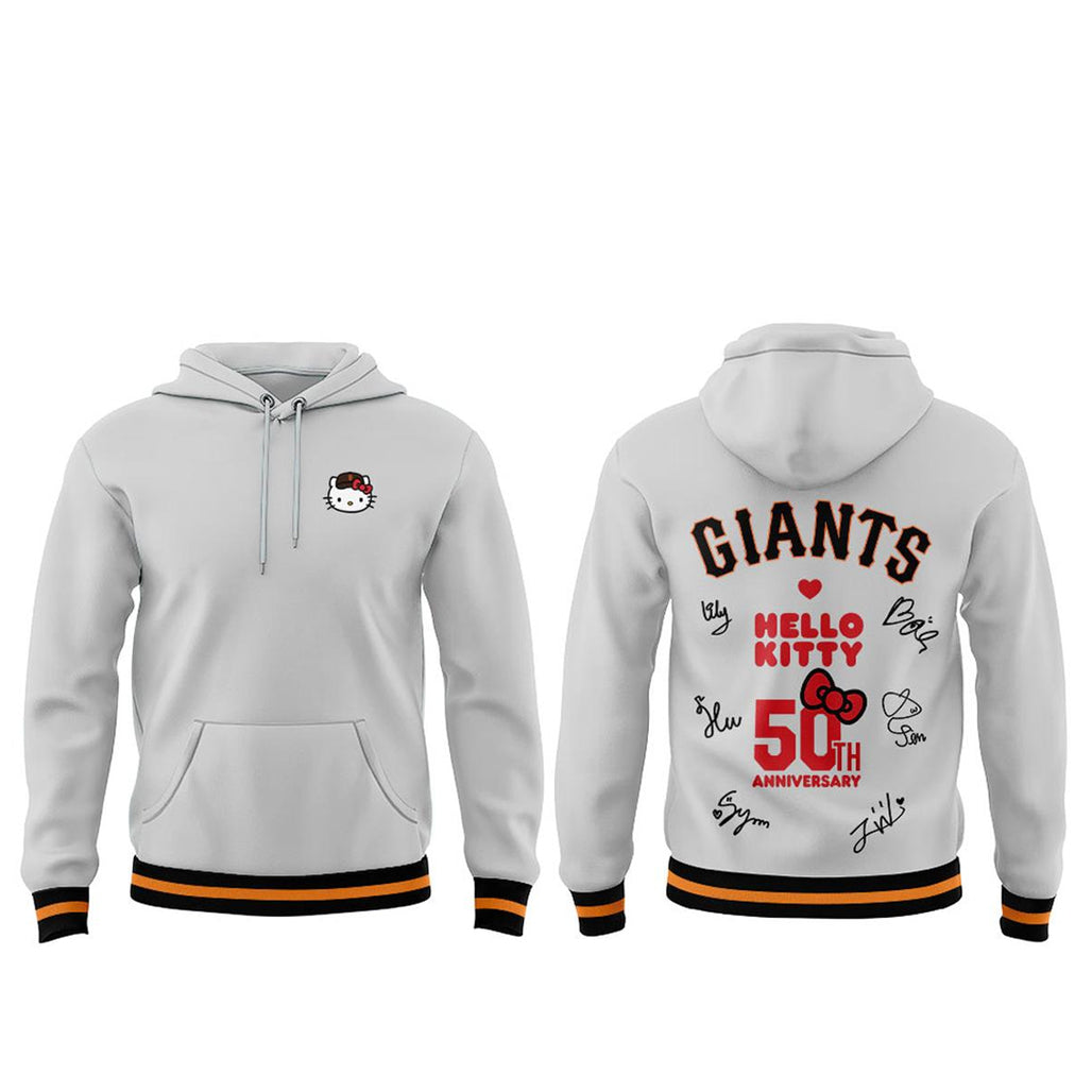 San Francisco Giants x NMIXX 2026 Anniversary 50th Hello Kitty Hoodie