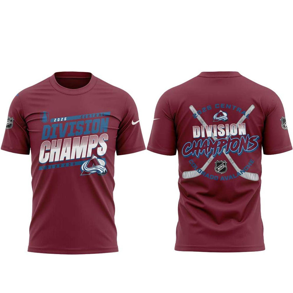 Colorado Avalanche x Central Division Champs 2026 Celebrate Shirt