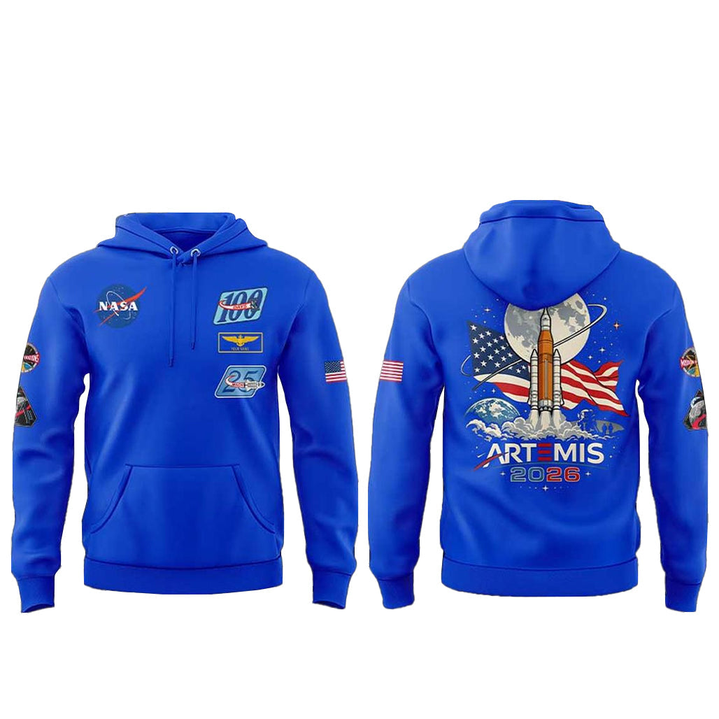 NASA 2026 Artemis II Moon Mission Hoodie