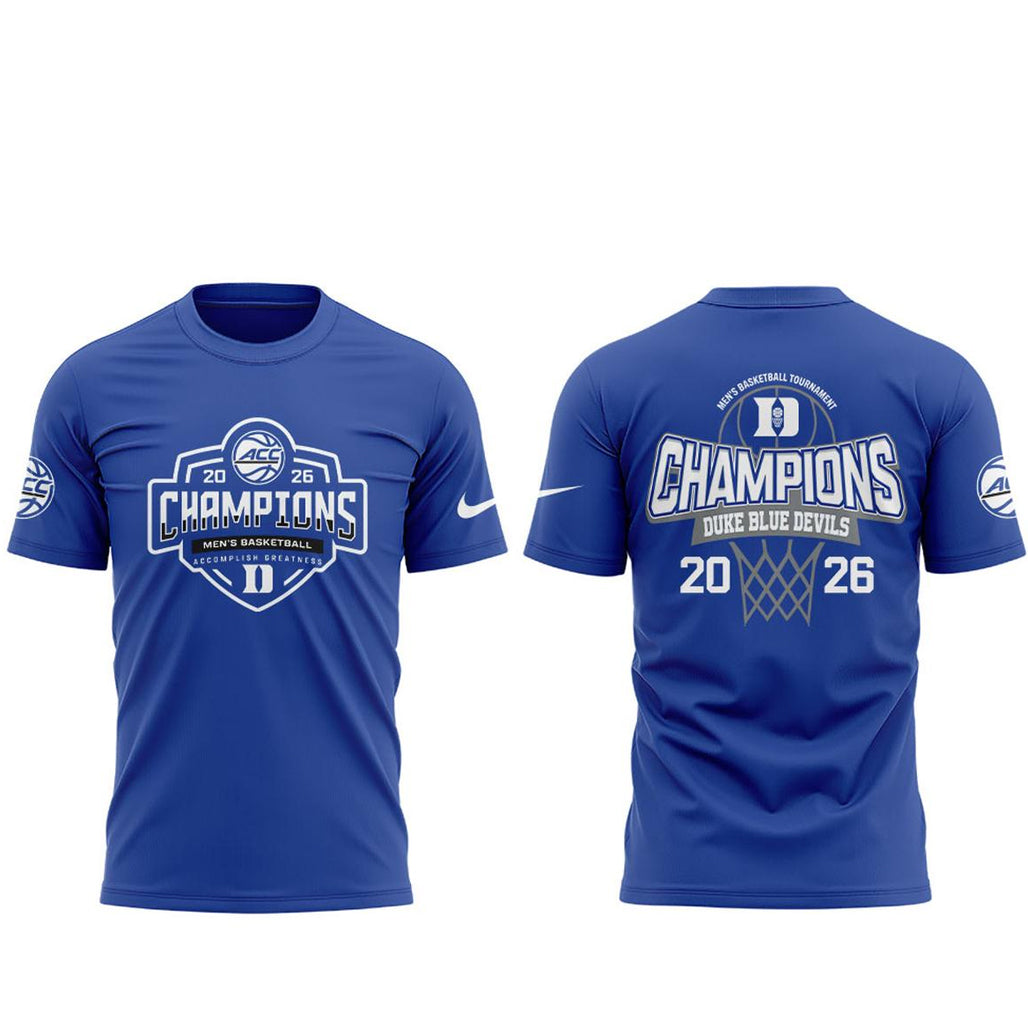 Duke Blue Devils 2026 ACC Men’s Basketball Tournament Champions Shirt