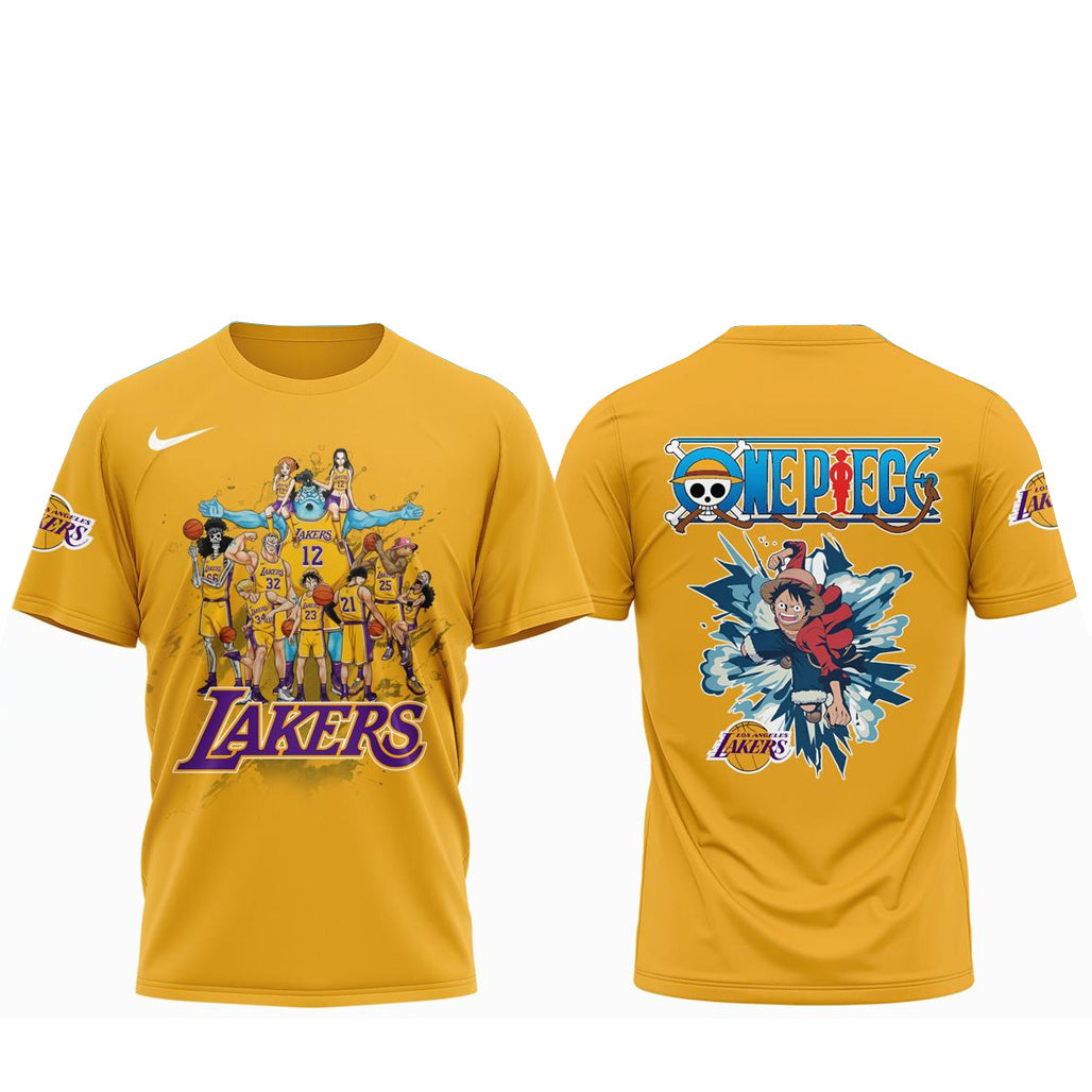 Los Angeles Lakers x One Piece 2026 Legends Gold and Pirate Dreams Shirt