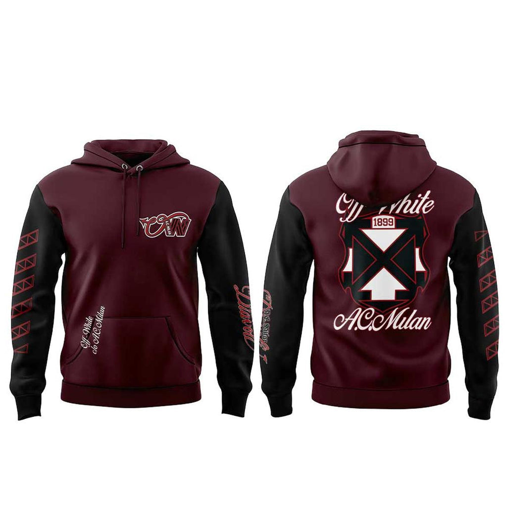 AC Milan Fooball Club Bordeaux 2026 Hoodie