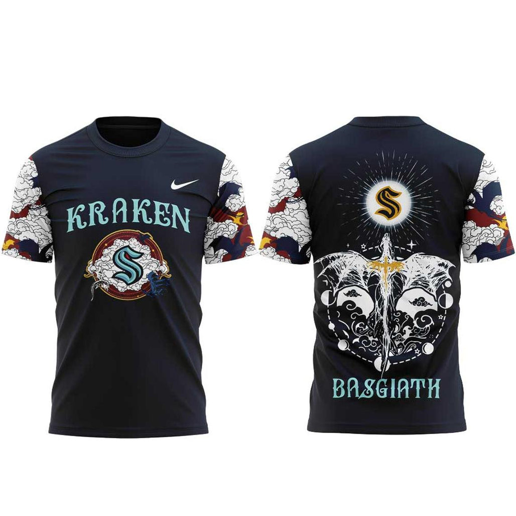 Seattle Kraken Fourth Wings 2026 Basgiath Night Shirt
