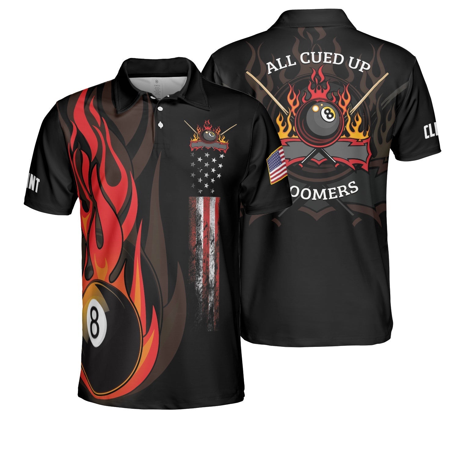 All Cued Up Boomers Polo Shirt