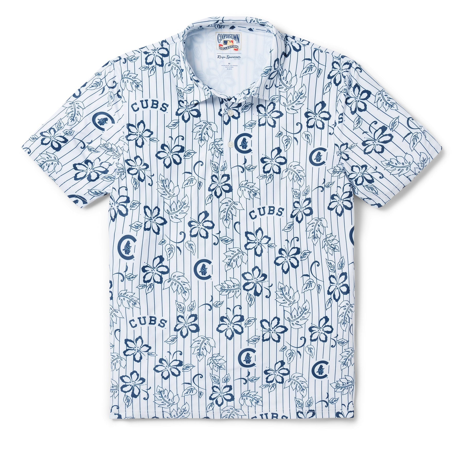 CHICAGO CUBS COOPERSTOWN PERFORMANCE POLO