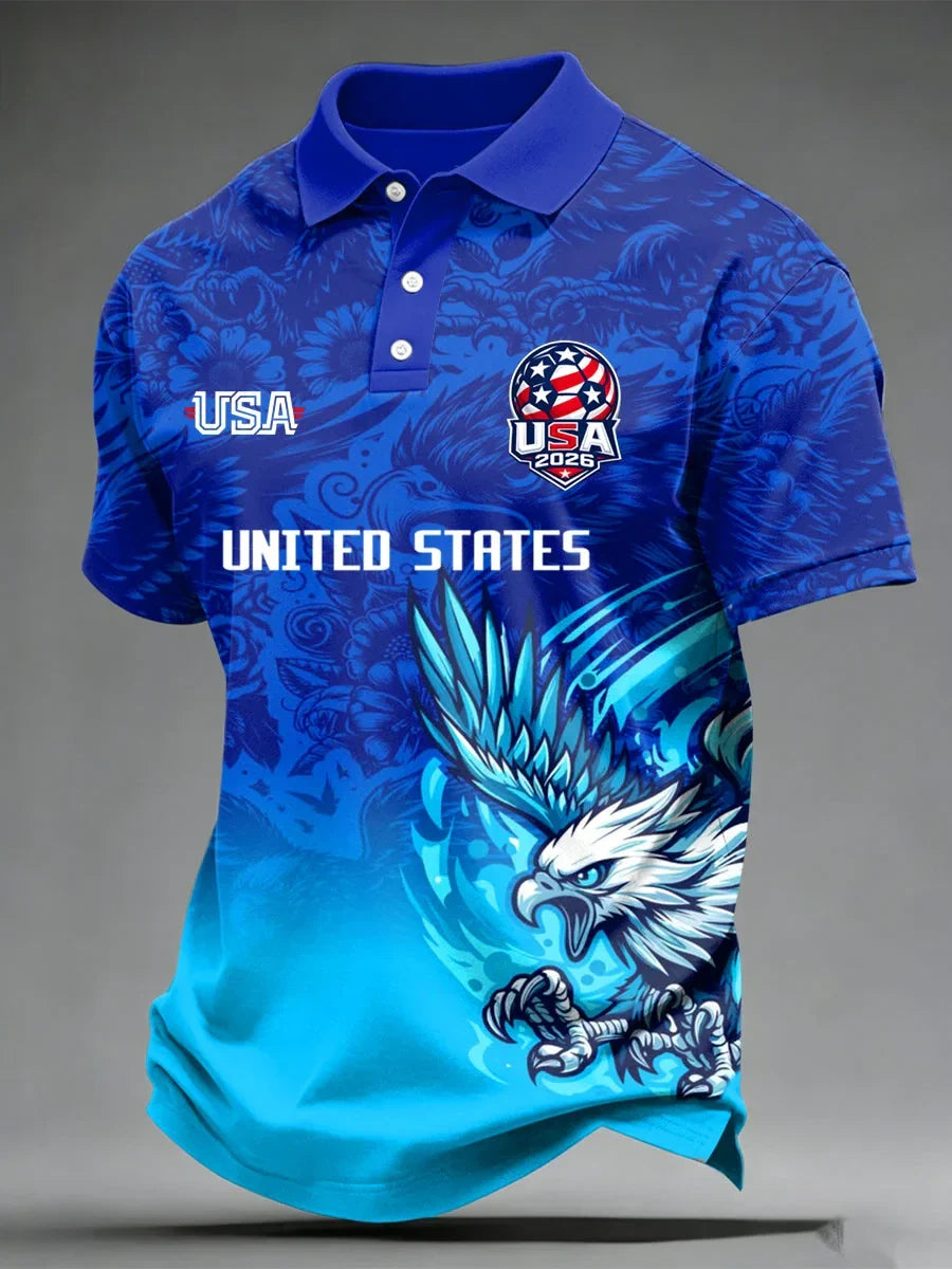 2026 FIFA World Cup USA Polo Shirt Game Day Clothing Gifts Football For Brother